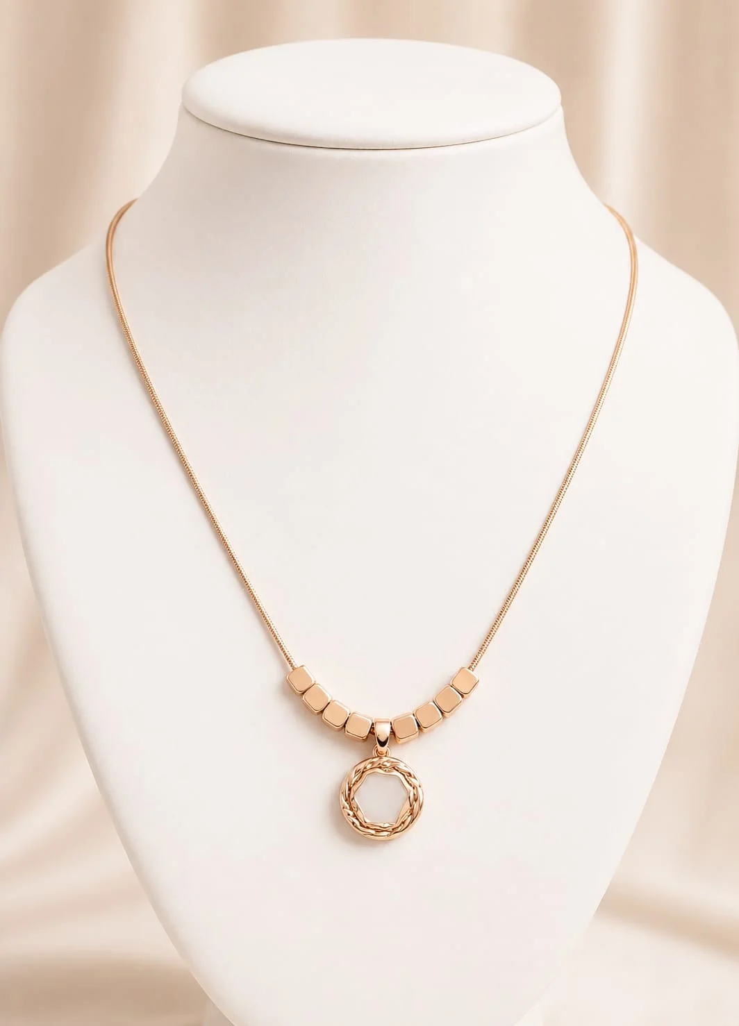 Rose Halo Charm Pendant. thumbnail