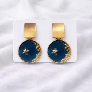 elegant floral pearl stud earrings for women – gold plated flower earrings with crystal accent | lightweight fashion jewellery